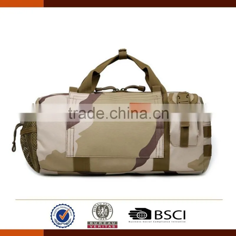 Camouflage Canvas Military Duffle Bag With Handle