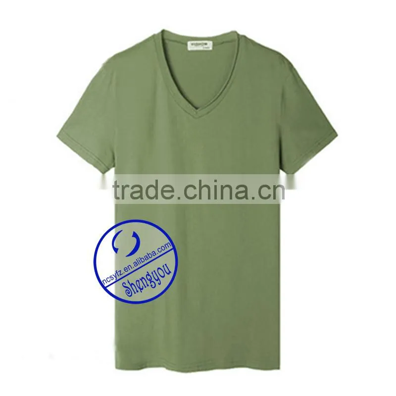 Wholesle custom mens colorful blank plain tshirts