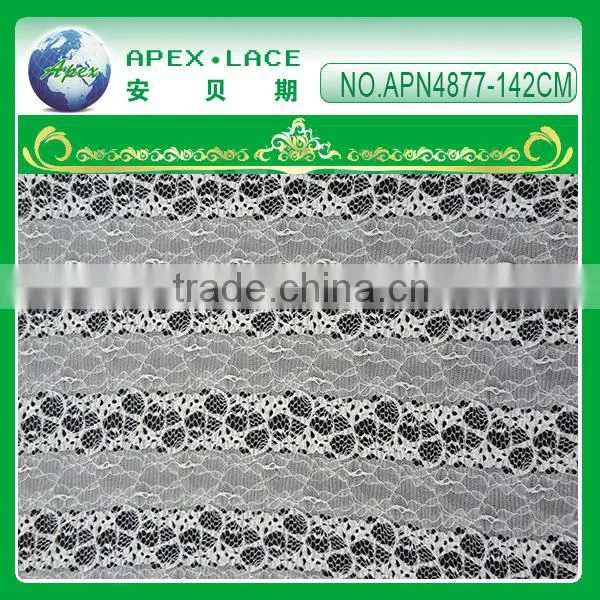 Wholesale fashion 100% nylon fabric new sample lace for dress