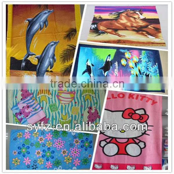 low price printed beach towel