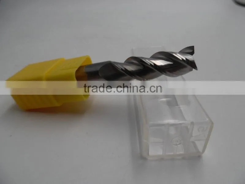 high quality 2mm cutting dia 4 flutes HRC45 cnc cutting tool end mill