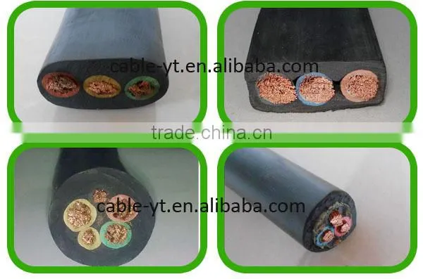 3 Core/ 4 Core Rubber Insulated Flat Submersible Pump Cable