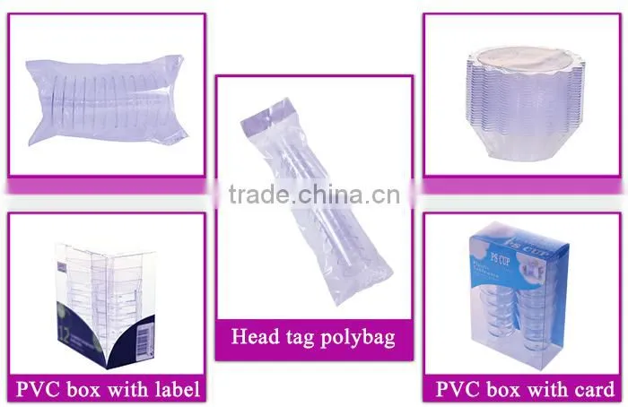 clear Safe Plastic Disposable Food Packaging Container Small Dishes