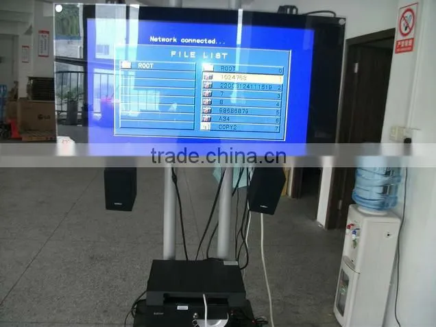 Wired network advertising player box