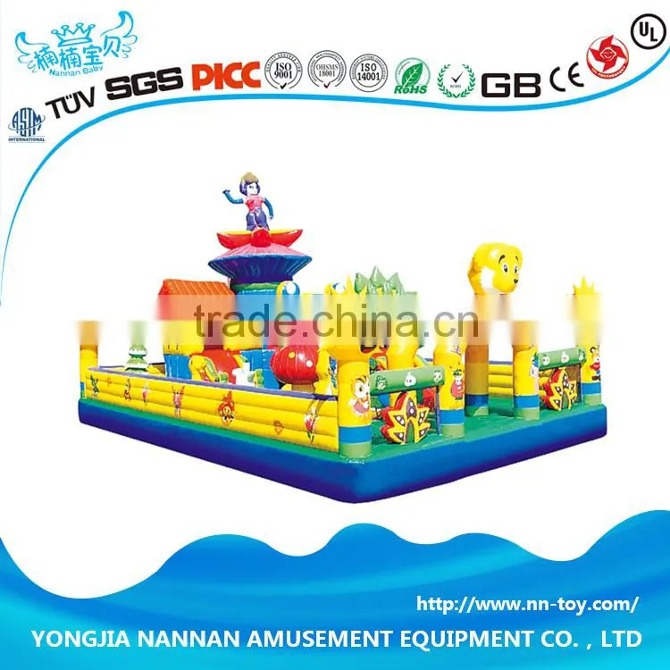Colorful inflatable water park for children