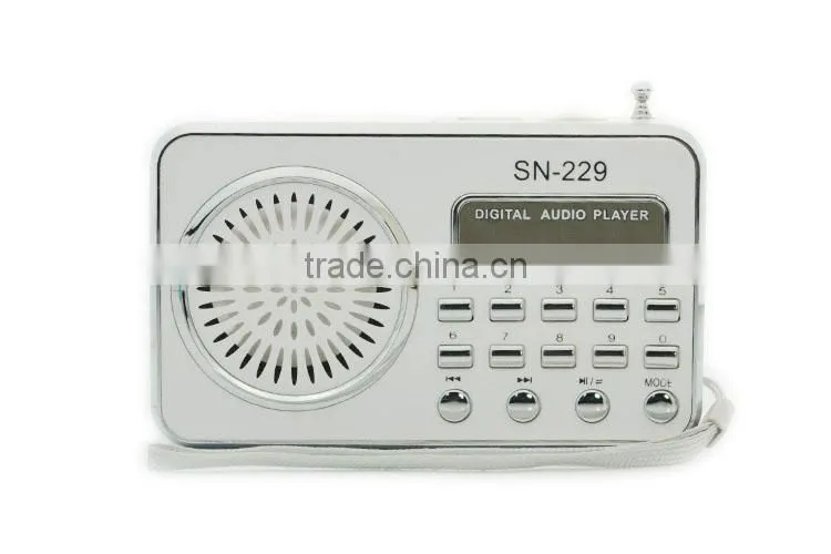Hi-FI ultra-thin portable card speaker,repeat play,Digital audio player Robot-229