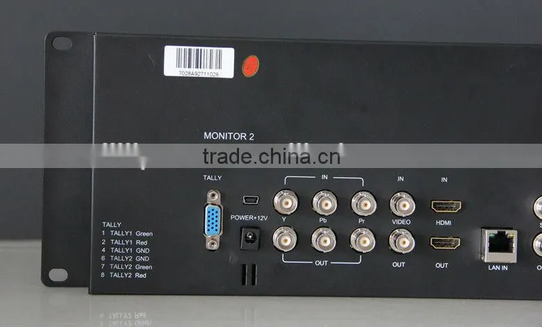Lilliput Dual 7" IPS Rack Mount Broadcast Monitor