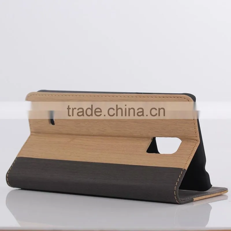 2014 new products wooden leather case for samsung galaxy note 4,wooden case for iphone 6 plus D0159