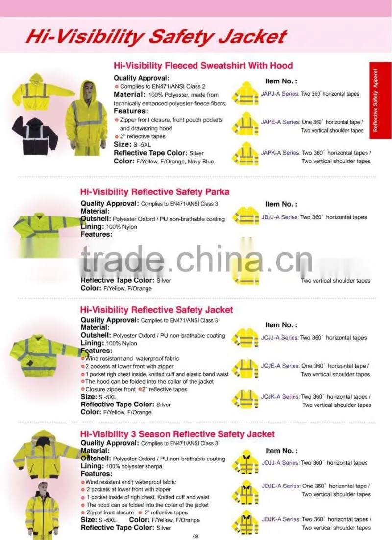 Hi-Visibility LED safety V type mesh reflective vest