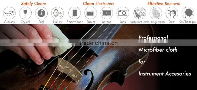 custom print microfiber violin cleaning cloth