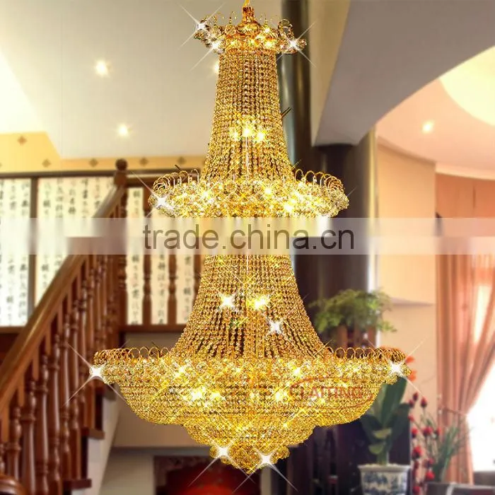 luxury crystal chandelier, fancy chandelier for hotel lobby