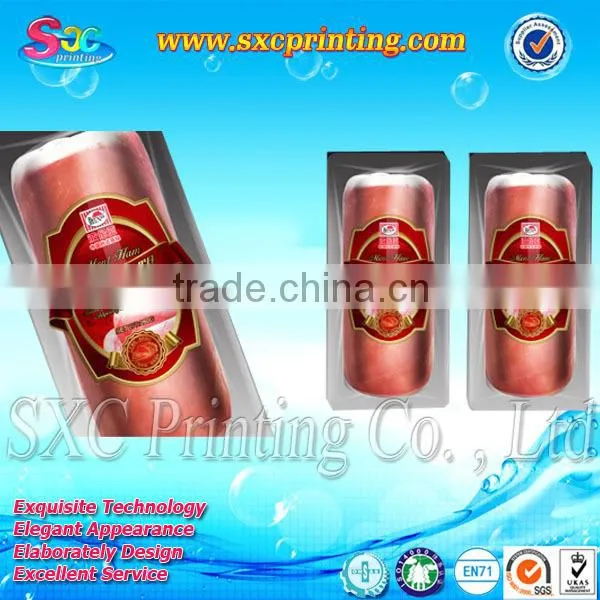Glossy custom design printing label/sleeve/tag printed label OEM heat transfer sticker