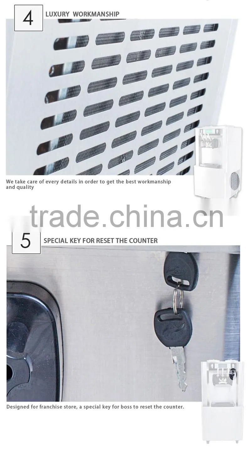 durable double pan fried ice cream machine price with best price