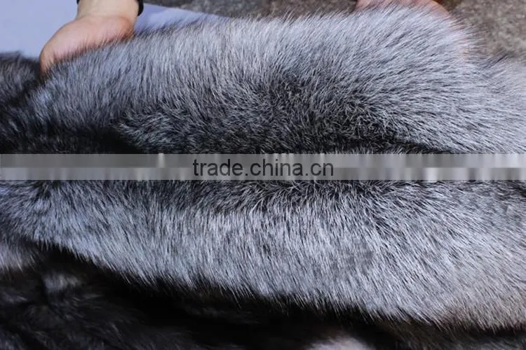 Top quality Natural Color fox fur Silver Fox Fur Skin