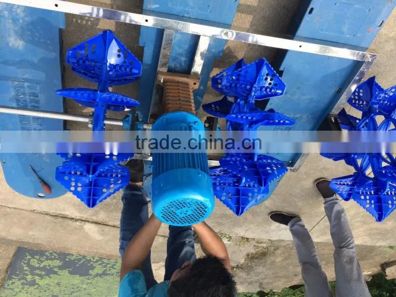 fish farming aerator paddle wheel floating aerator