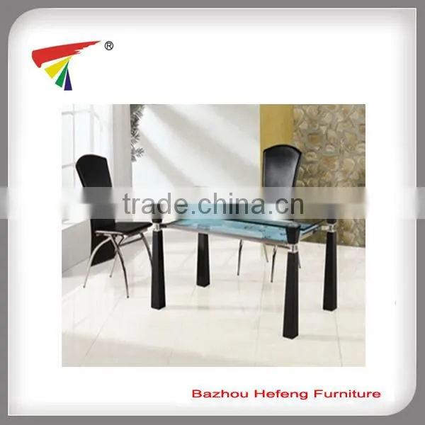 modern glass dinner table