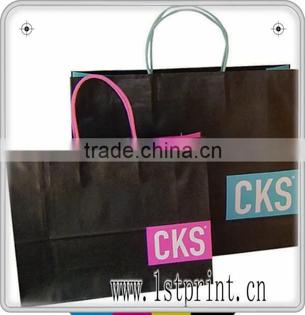 Personalized made blue paper bags