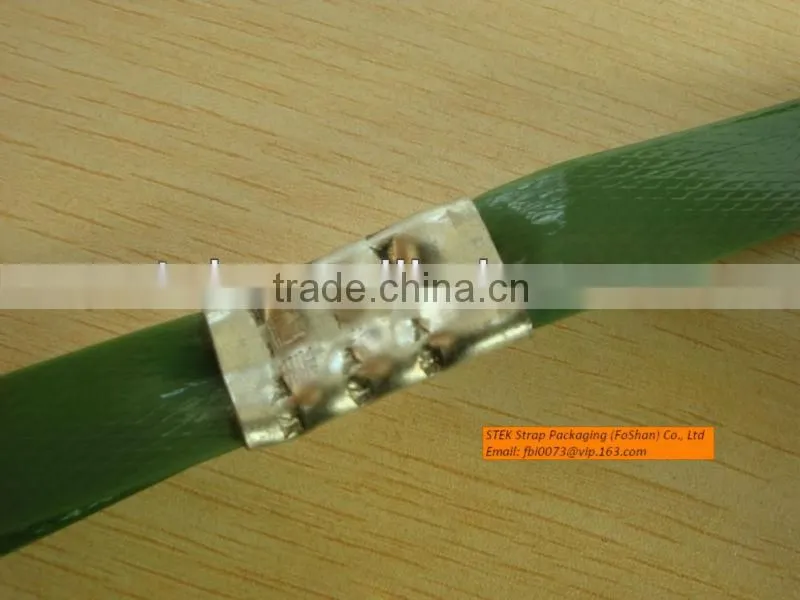 Steel packing buckles for plastic straps from Stek manufacturer