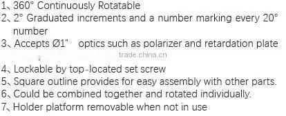 SPLM-05 series/high stability Polarizer Rotary Mounts/Optical Mount for Lab