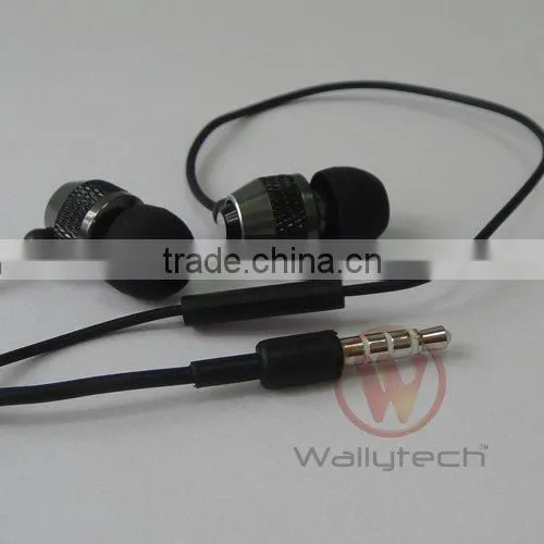 Wallytech Metal Stereo Earphone For iPhone For iPad For iPod