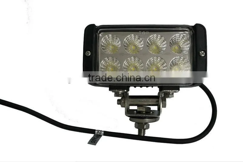 Car Accessories 8*3W Super Bright LED Truck Work Light, Epsitar 24W Auto LED Work Light, LED Tractor Working Lights