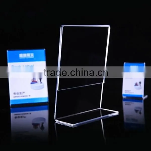 L shape a4 acrylic display stand