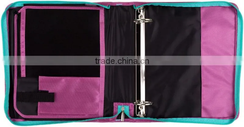 Zipper binder for students, full zipper closure zipper binder