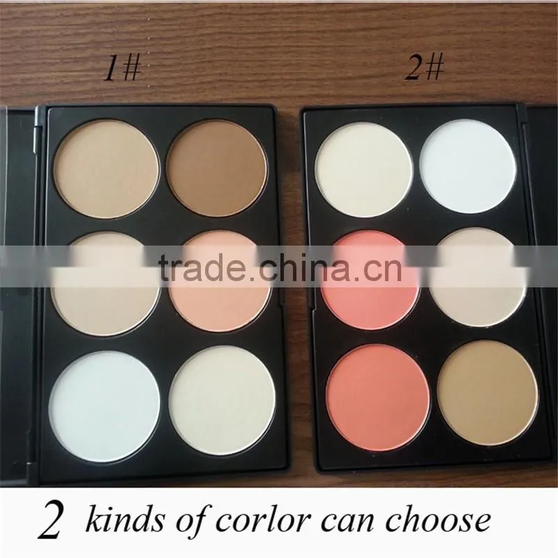 Professional makeup 6 Colour Pressed Powder