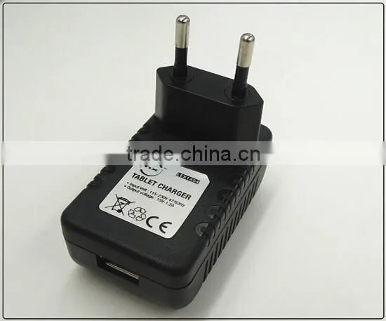 15v dc adaptor 1.2a usb charger for tablet