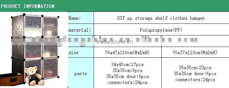 plastic shelf/ plastic storage cabinet