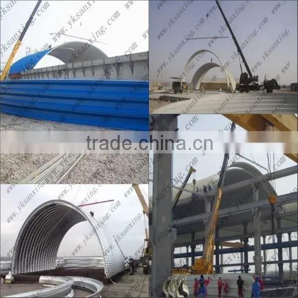 Sanxing Non-Column 42m Span Metal Roof Sheet Forming Machine