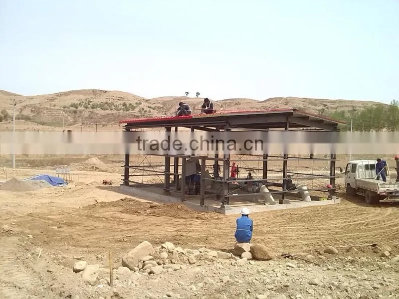 Steel structure warehouse design and supply with workers overseas