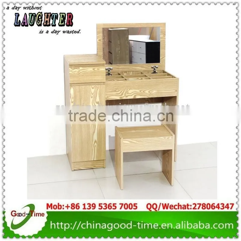 melamine MFC KD design modern dressing table with mirrors