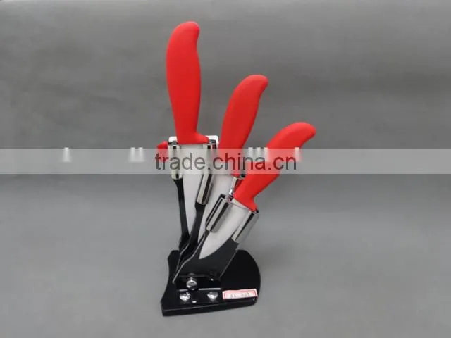 3"+4"+5" Fruit Knife, Paring Knife, Utility Knife+ Potato Peeler, Assorted Knives Set in a plastic foldable Holder