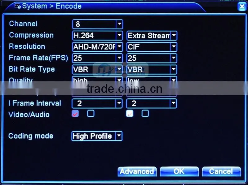 Video Recorder AHDH/AHDM Network Monitor Max To 4tb P2P /CMS View 1080P 8 Channel DVR