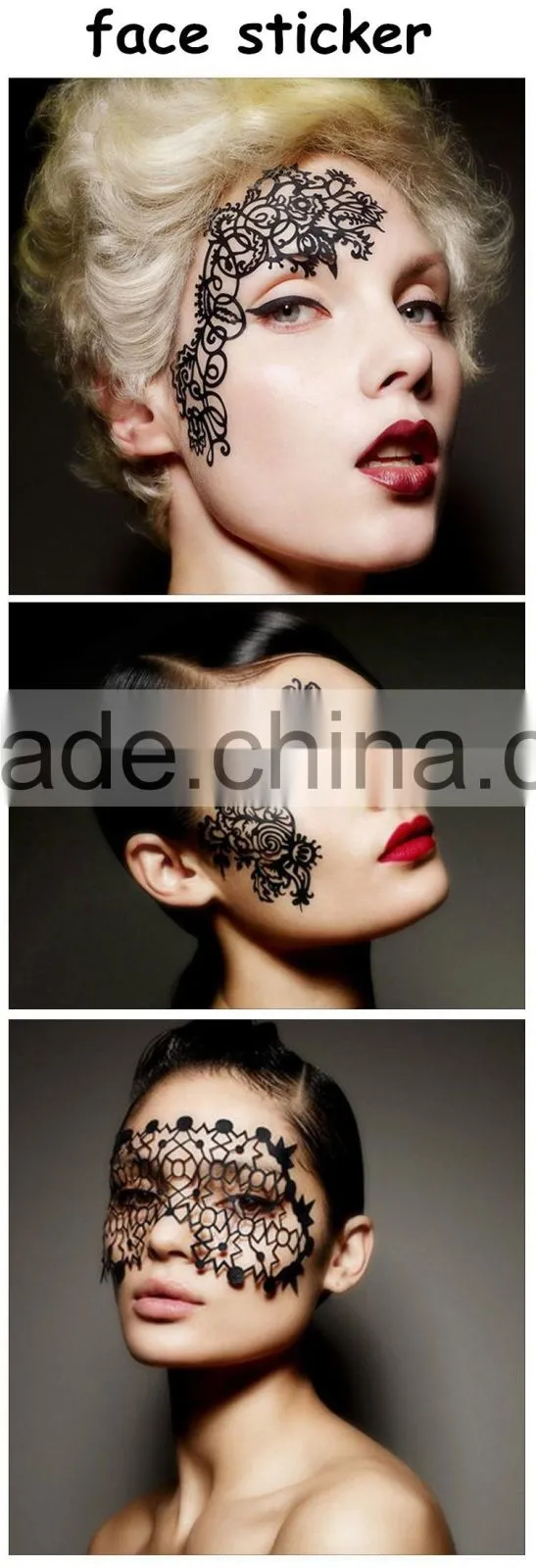 Private Label Halloween Eye Tattoo Makeup stickers Eyeshadow for women