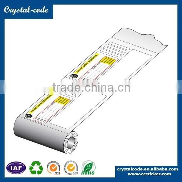 Good quality printing custom adhesive tyre sticker