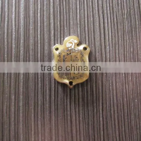 Customized Leave Shape Hot Stamping Resin Label