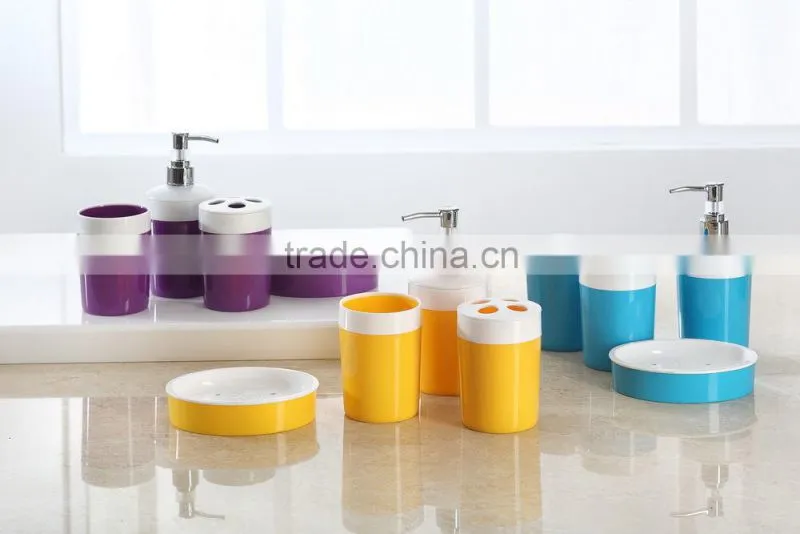 fashion PS Bath tools set , new design luxury home use set