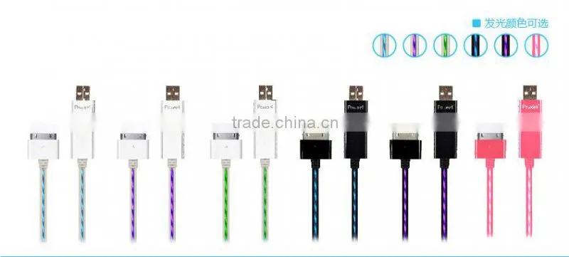 Visible Flexible Flowing Charge Cable for sumsung