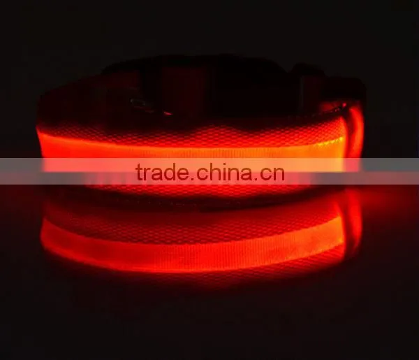 Hot sell pets supplies led dog collar and leash, electric dog collar