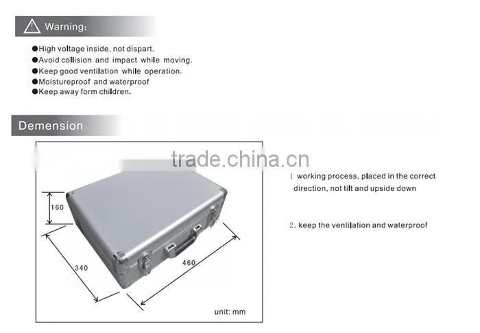 Solar powered system/portable solar DC power generator/home use 34W