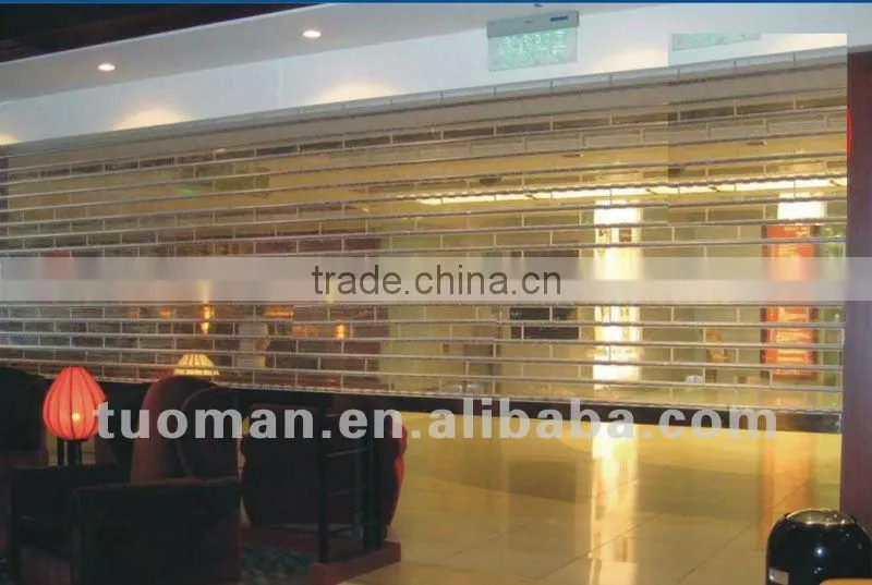 aluminum grille roller shutter security shop door for commercial usage