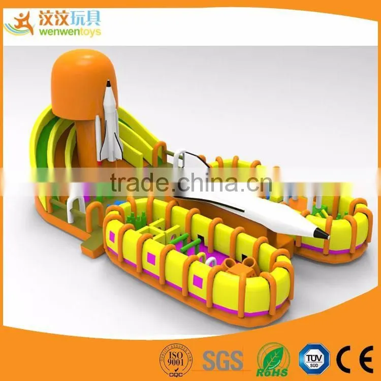 indoor children playground Castle theme inflatable maze bouncy house for sale