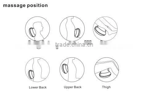 Electric shiatsu infrared massage cushion with kneading, rolling and vibrator