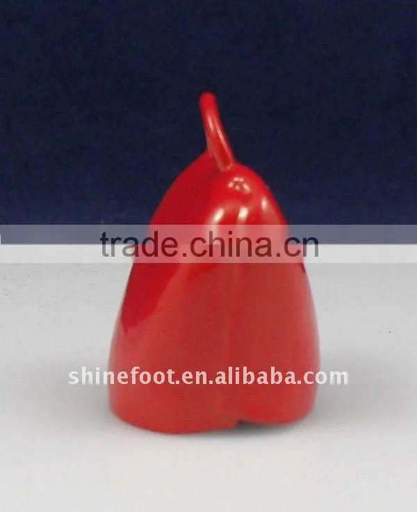 3.6inch keyring cowbell A4-C017 with leather strap and fringes as souvenir (E138)