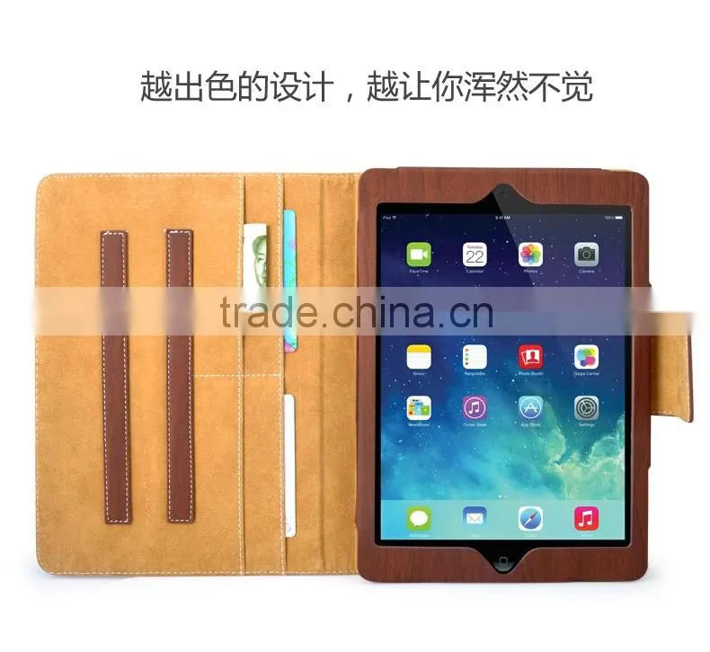 wholesale wood smart case cover for ipad air case sublimation cover