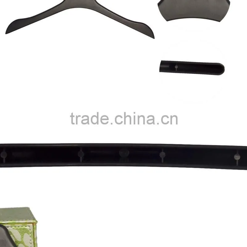 Black Thin Flocking Dress Plastic Hanger