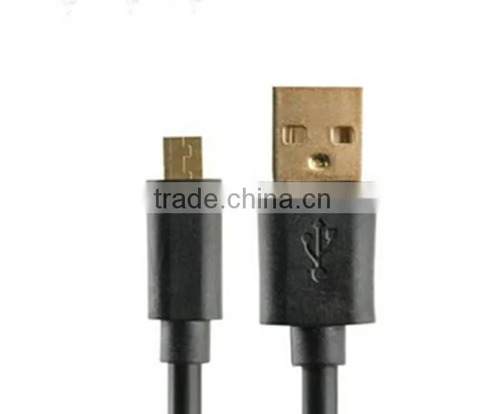 10ft 3m USB 2.0 A Male to Micro B Male Gold Plated usb 2.0 Cable (5-Pin) Thicker -Black