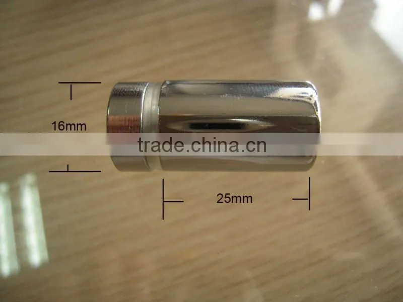 Glass Spacer Dia.16*25mm in Aluminum material